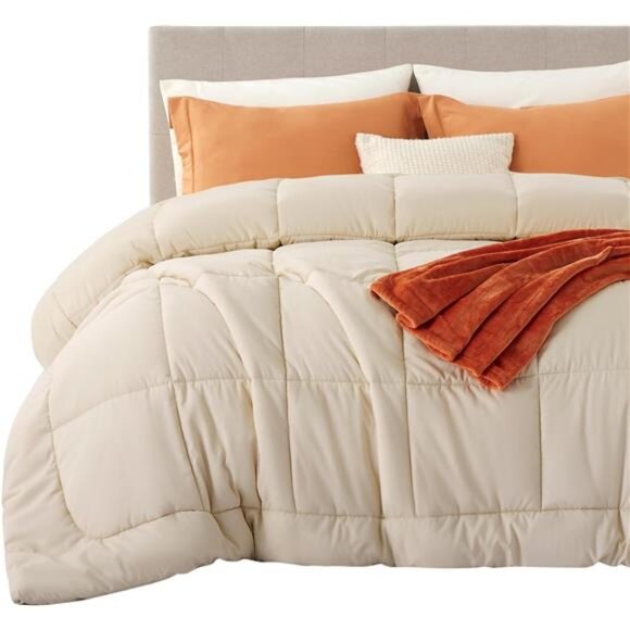 Comforter Duvet Insert - Quilted Comforters King Size, All Season Duvet - Picture 1 of 7
